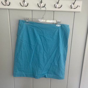 J. Jill Stretch 12 Blue Pencil Skirt